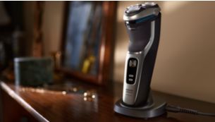 Charging stand keeps your shaver powered up and ready