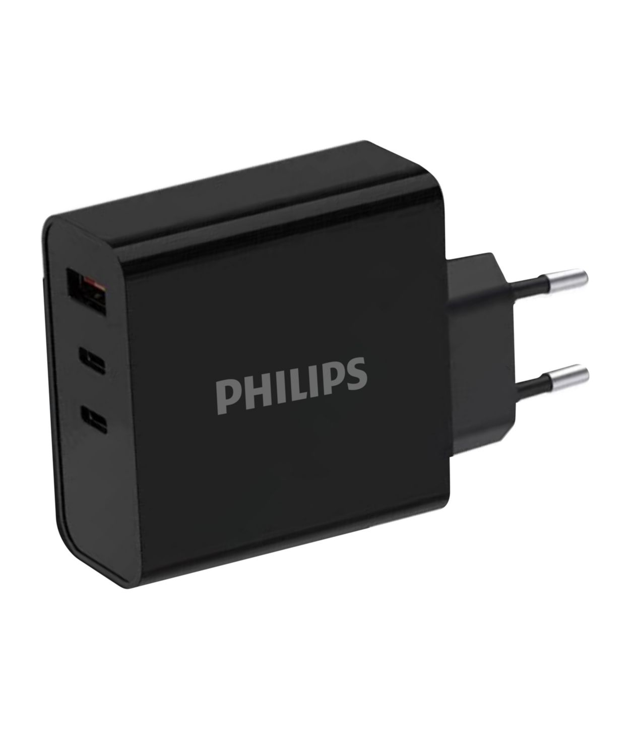 Chargeur secteur avec 2 ports USB-C et USB-A