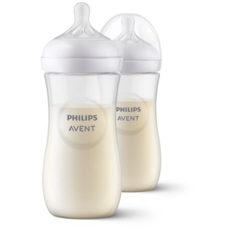 SCY906/02 Philips Avent Natural Response בקבוק 330 מ"ל, פטמה 3+ חודשים , 2 יחידות