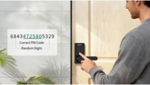 Anti-peep PIN code to keep it private