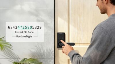 Anti-peep PIN code to keep it private