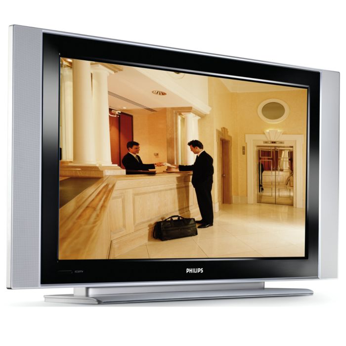 Flachbildfernseher, der in einem System verwendet werden kann