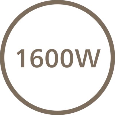 Spēcīga 1600 W jauda ātrai matu žāvēšanai