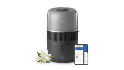Philips Luftbefeuchter der 5000er Serie mit angezeigter mobiler App