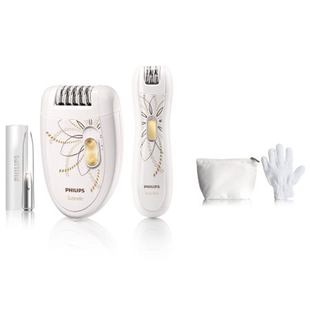 Scopri la pelle liscia del set limitato per l'epilazione HP6540/01 di Philips
