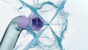 Quad-Stream-Technologie für eine schnelle, effektive Reinigung der Zahnzwischenräume