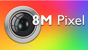 Chụp ảnh chất lượng với camera lấy nét tự động 8 megapixel có đèn flash