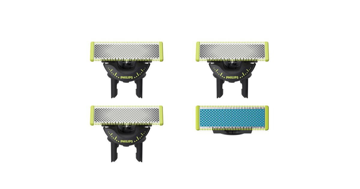 OneBlade Комбінований-набір: 3x360 + 1 антифрикційне лезо QP945/50