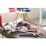 Cabello liso y brillante de forma sencilla