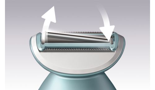 Floating foil for an even shave