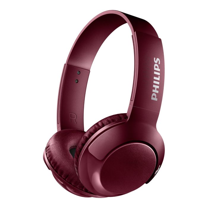 Wireless On Ear Headphone with mic SHB3075RD 00 Philips