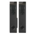 Multimedia tower speakers with wireless microphone