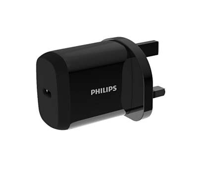Wall charger with USB-C port