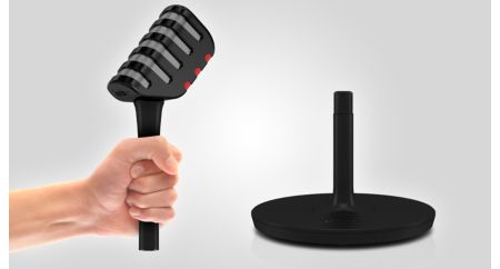 Kablosuz çıkarılabilir mikrofonla hareketiniz sınırlanmaz