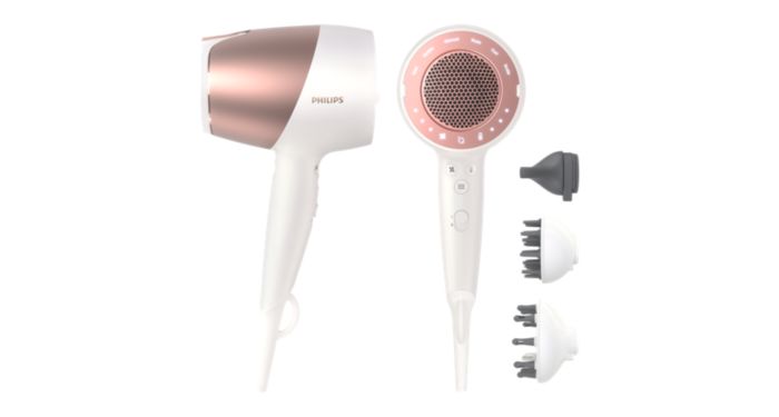 Uscător de păr Prestige cu SenseIQ şi 3 accesorii BHD827/00 | Philips
