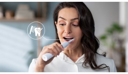 Der Drucksensor schützt Zähne und Zahnfleisch