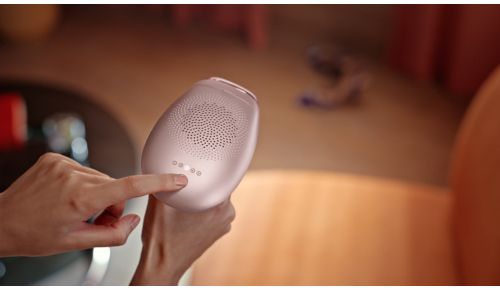 Sensor de tono de piel y 5 ajustes de intensidad