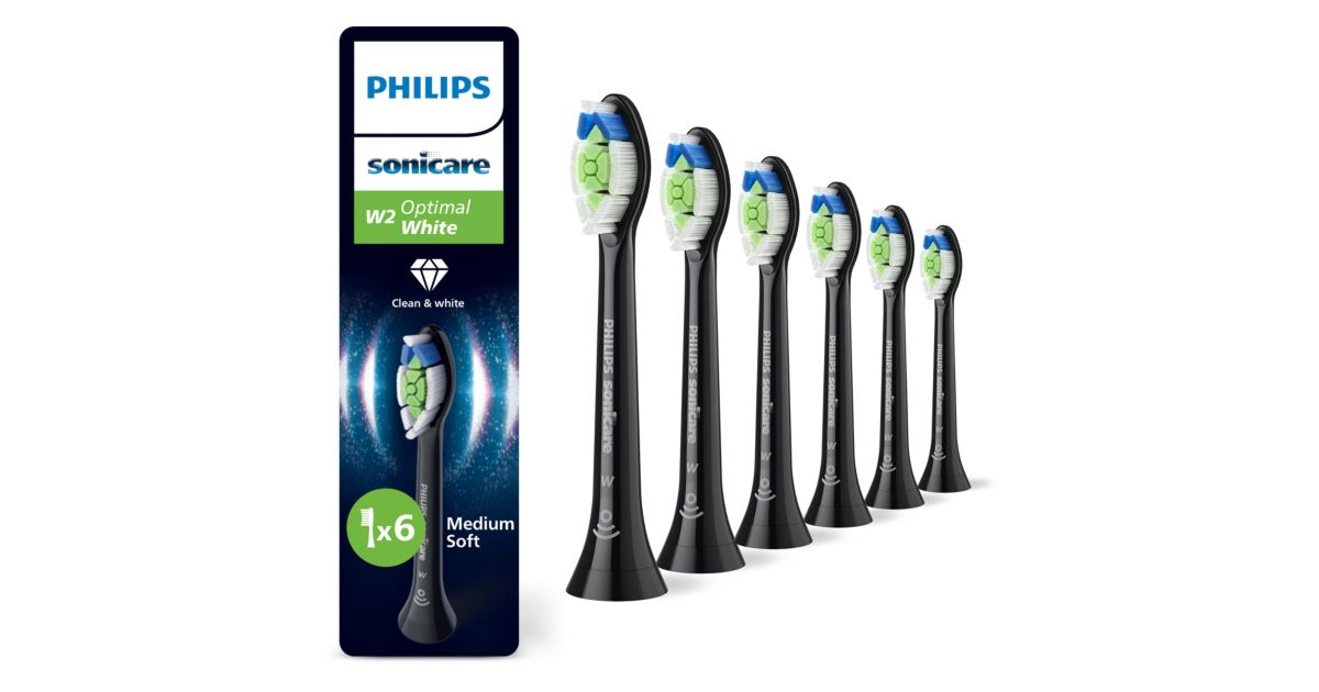 Philips Sonicare Optimal White 6-balenie kefkových nadstavcov HX6066/88 - hlavný produktový obrázok Philips