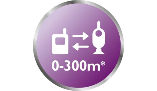 Range up to 300 metres*