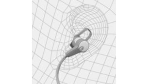 Perfect in-ear seal blocks out external noise