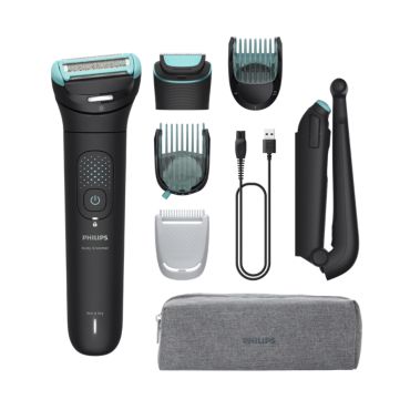 Body Groomer 7000 Series Joustava 2D-ajopää & trimmaus–ajo-kaksoisjärjestelmä