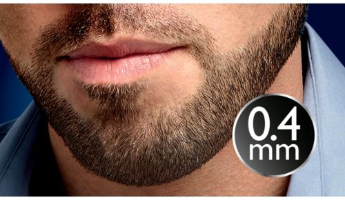 Impostazione per peli da 0,4 mm per avere ogni giorno una barba di tre giorni
