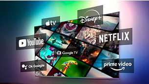 Great TV. No fuss. Google TV smart platform