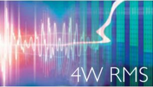 Daya output total RMS 4W