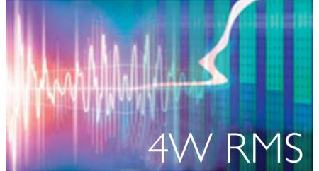 Puissance de sortie totale de 4 W RMS