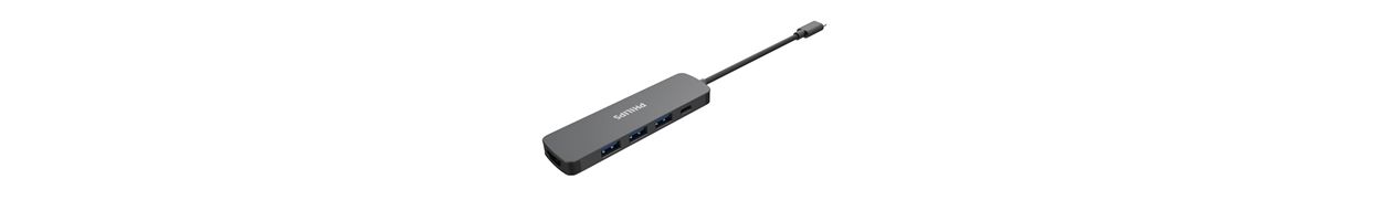 USB-C 集线器扩展到 5 端口迷你集线器