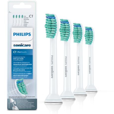 HX6014/07 Philips Sonicare ProResults 4-pack interchangeable sonic toothbrush heads