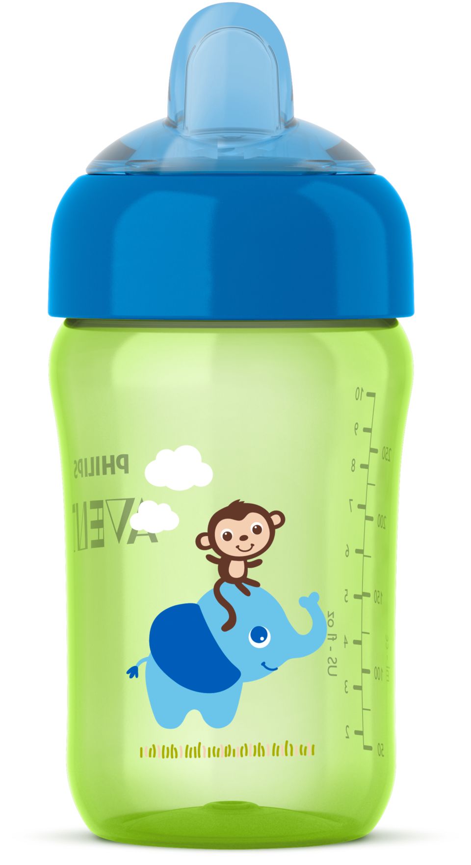 Snap-top lid keeps spout clean on the go