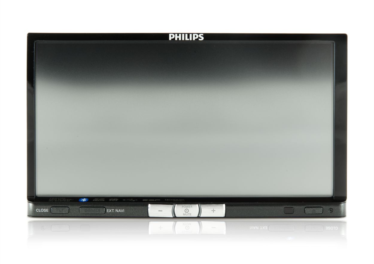 Frontpanel för ljud- och videosystem i bil