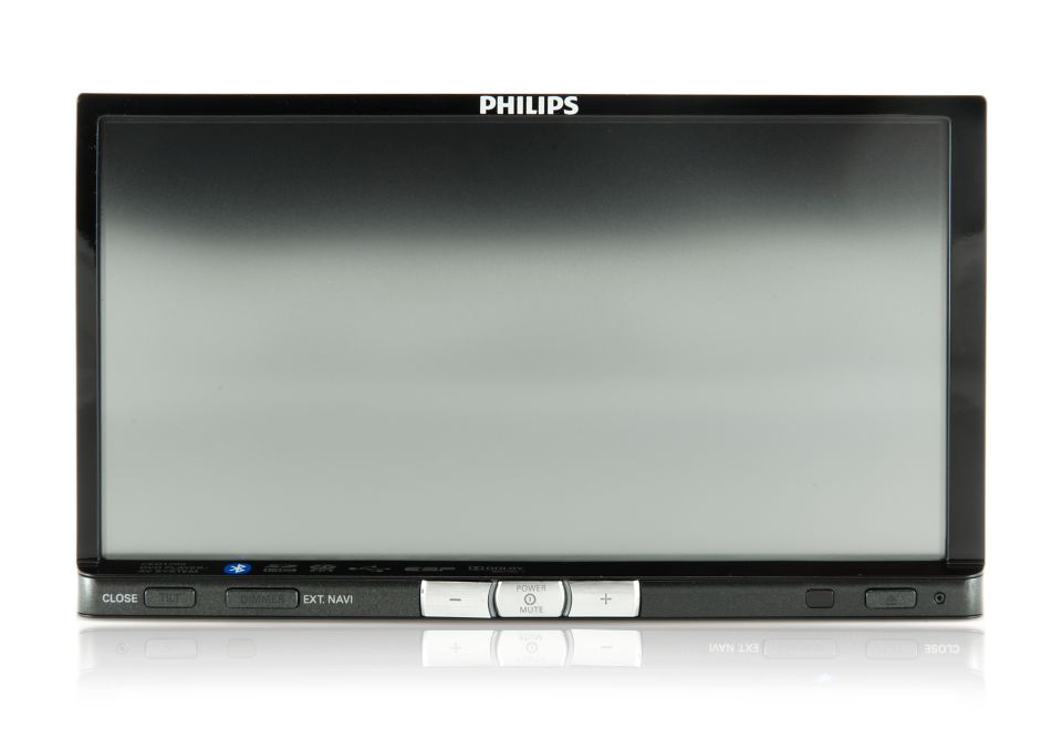 Frontpanel för ljud- och videosystem i bil