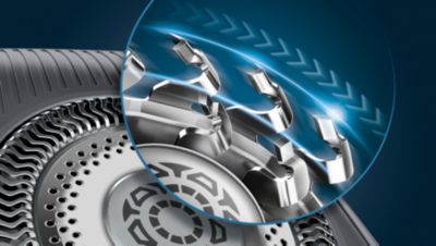 Κόβουν τις τρίχες προς κάθε κατεύθυνση με τις περιστρεφόμενες λεπίδες 360 μοιρών