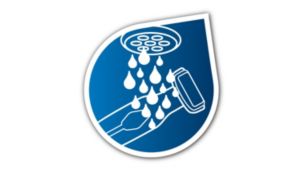 Water-resistant for use in the shower and easy cleaning