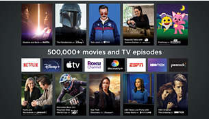 500,000+ movies & TV episodes