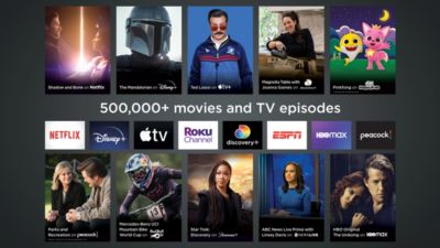 The most popular channels, movies and series are on Roku TV