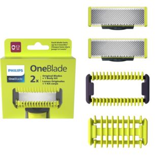 OneBlade 2 x Wymienne ostrze + 2 x nasadka do ciała 