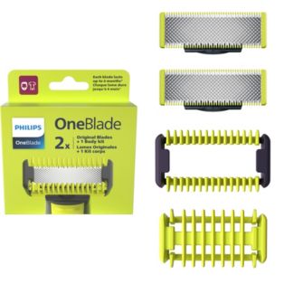 OneBlade 2 x Wymienne ostrze + 2 x nasadka do ciała
