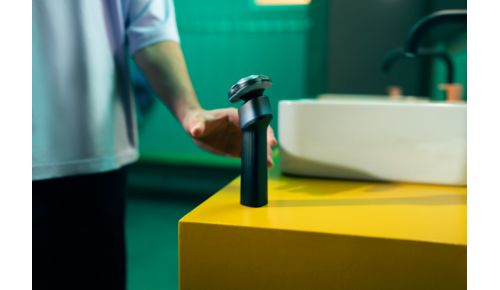 Rasatura sicura grazie all'impugnatura ergonomica antiscivolo