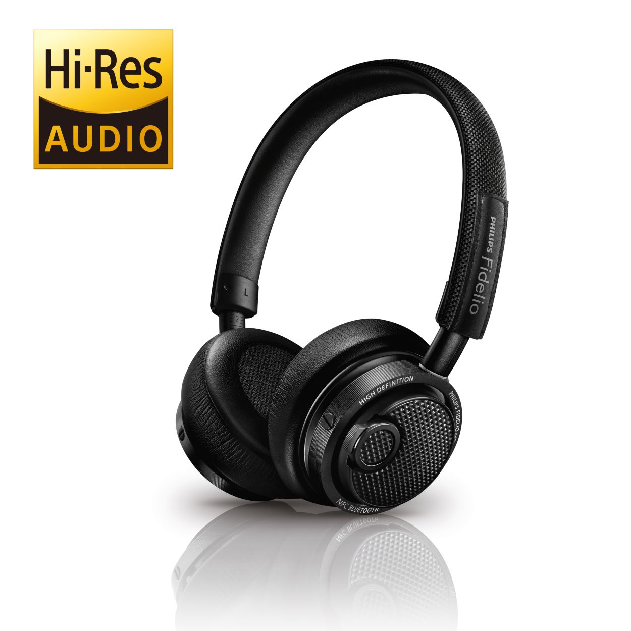 Philips - Fidelio wireless bluetooth headphones M2BTBK/00