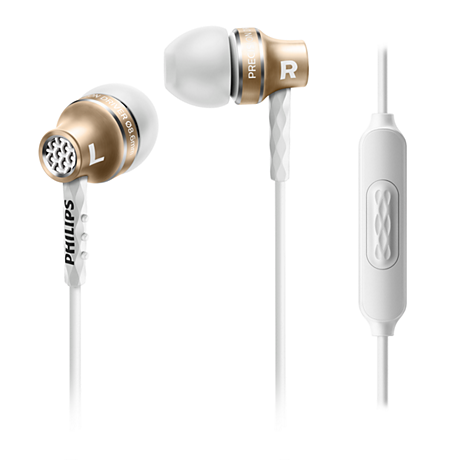 SHE9105GD/27  In ear headphones with mic