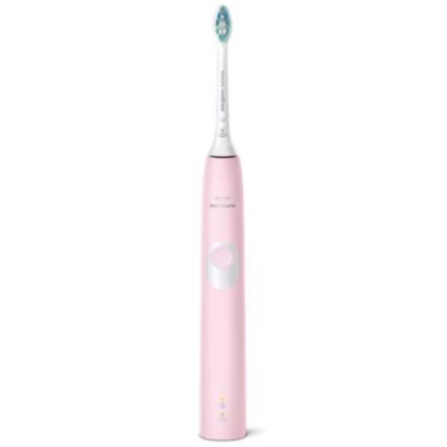 Cleaner teeth. Gently does it.