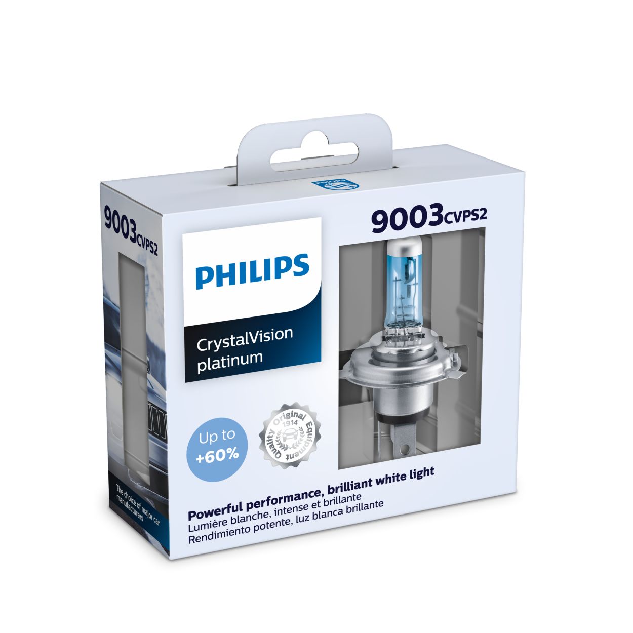 Ampoules Moto Ampoules Philips H4 Crystalvision Ultra Moto P43t