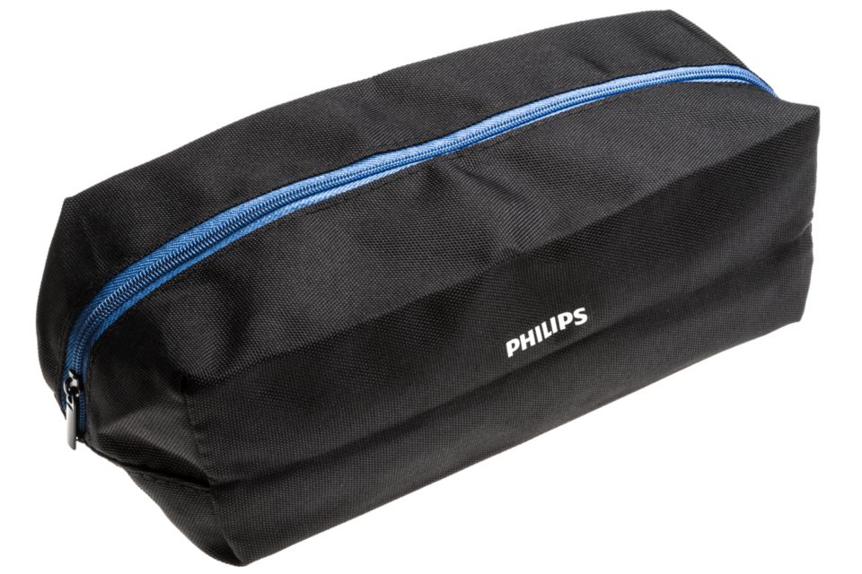 A pouch to safely store your shaver.