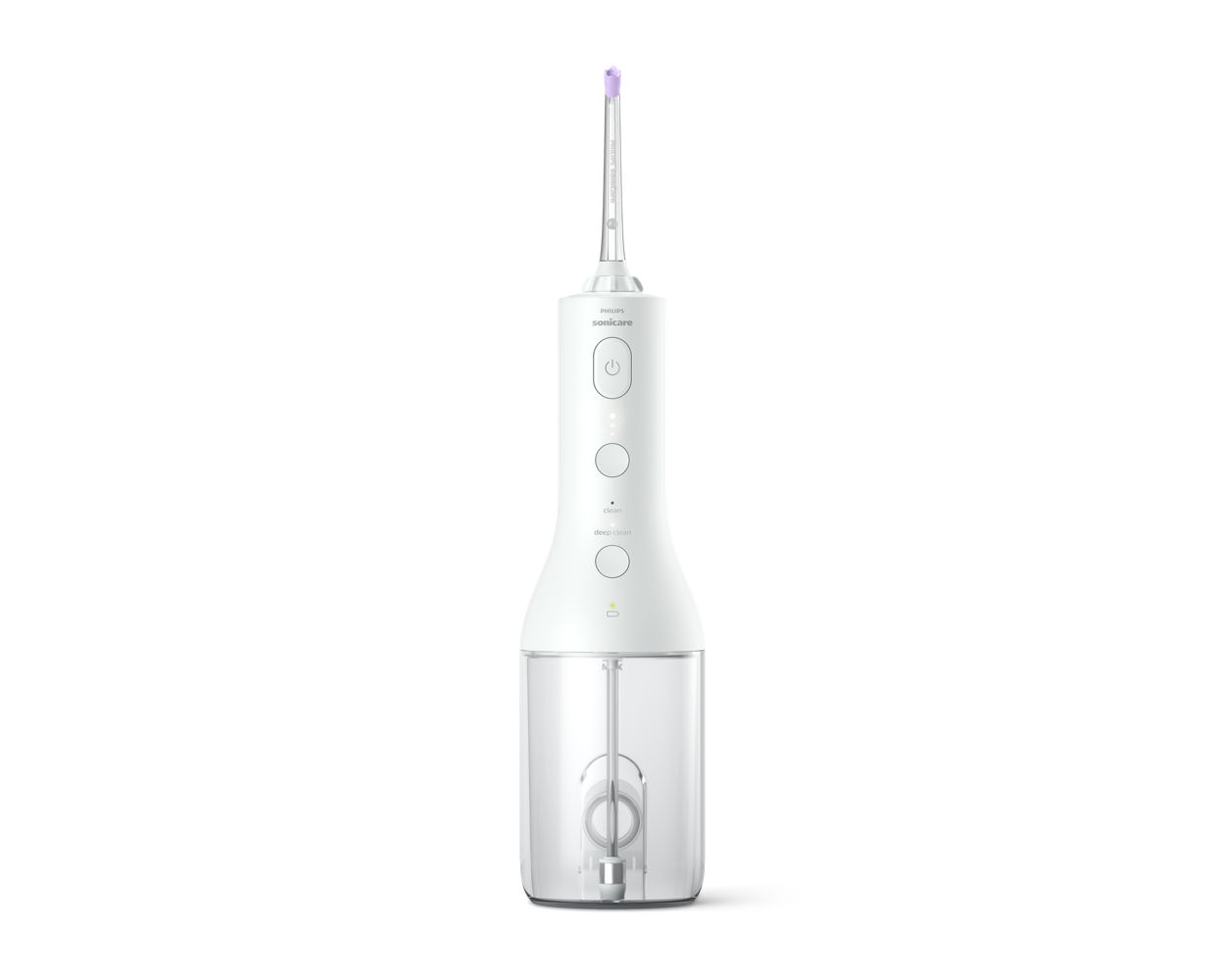 Philips Sonicare Cordless Power Flosser 3000 Oral Irrigator White with 2  Standard and Quad nozzles 