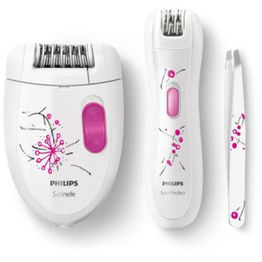 Satinelle Essential Epilator, mali epilator, pinceta