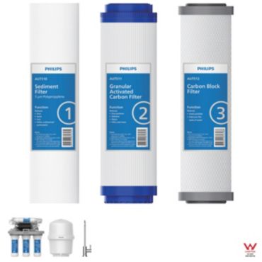 Reverse Osmosis purification PP-GAC-CB filter cartridge set