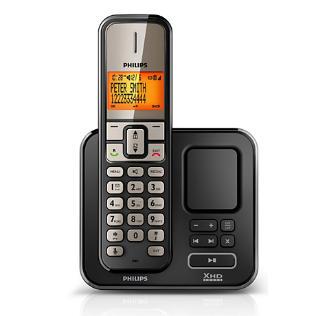 SE2751B/38 Perfect sound Schnurloses Telefon mit Anrufbeantworter